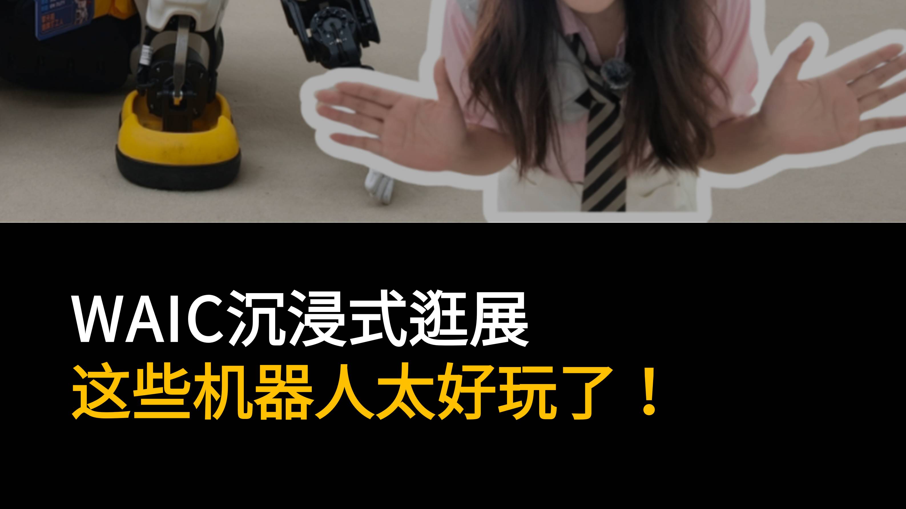 WAIC沉浸式逛展，这些机器人太好玩了！